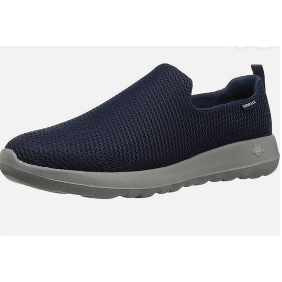 NWT Skechers Go Walk Max Wide Width Sneaker Slip On Comfort Navy Blue Size 11.5 - Picture 1 of 10